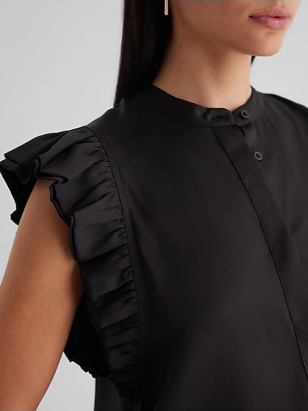 Express Gramercy Flutter Sleeve Top